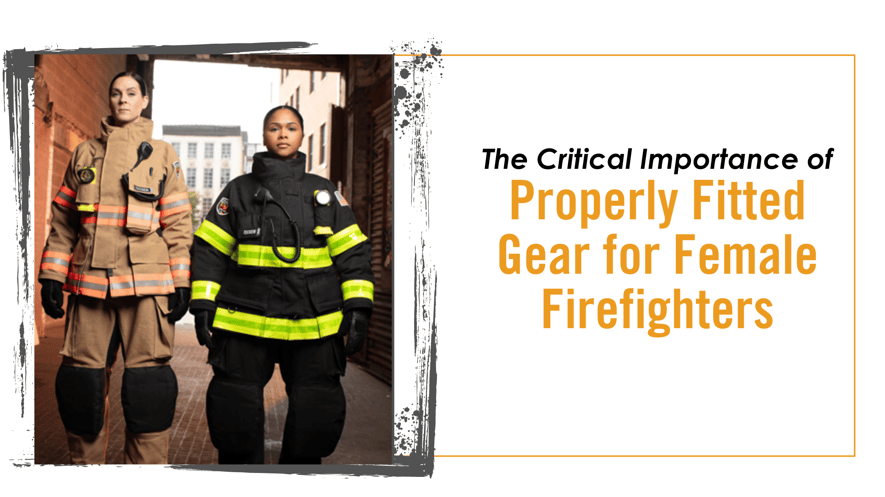 Two female firefighters wearing Fire-Dex gear