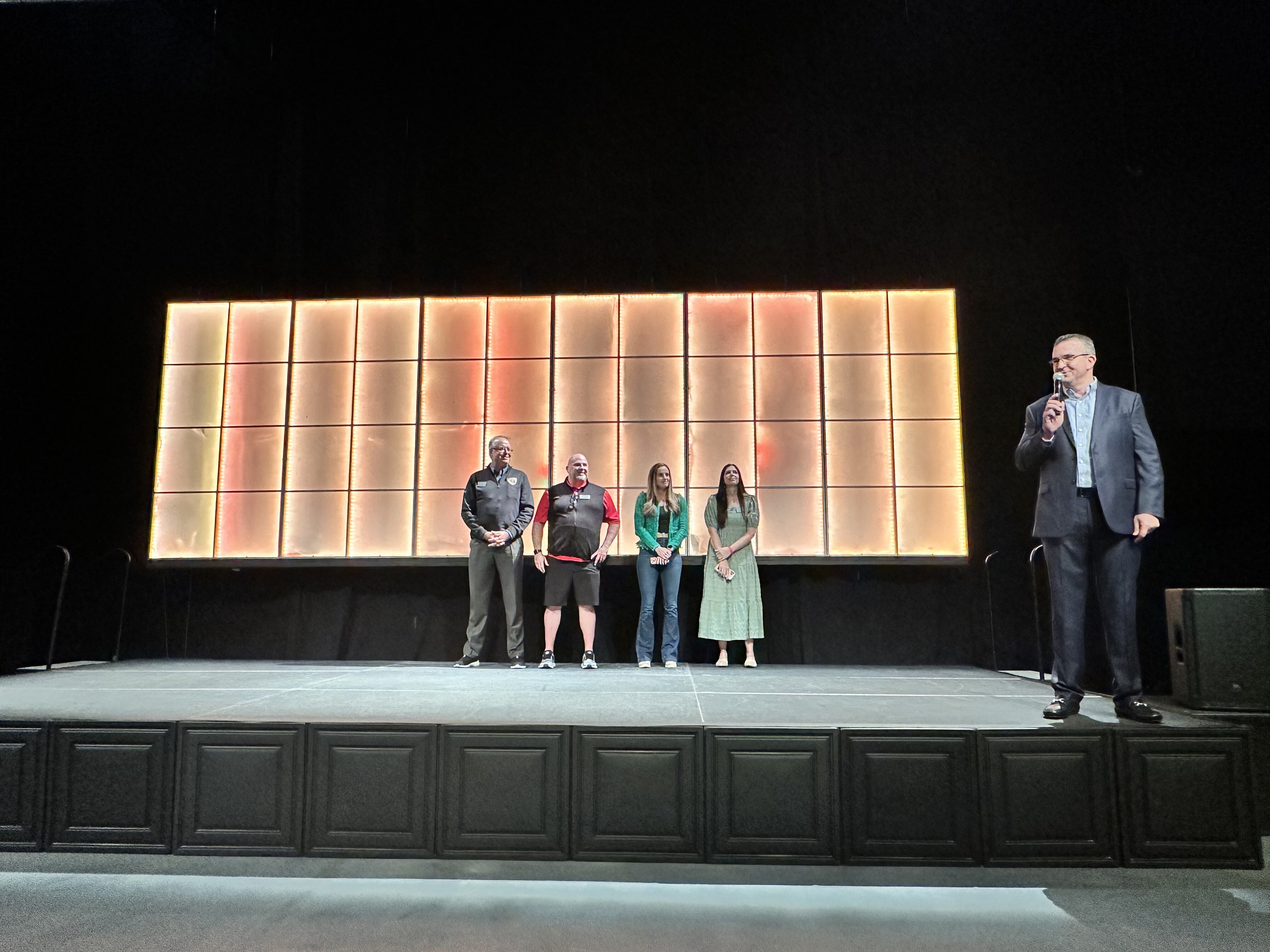 Stage at Customer Appreciation Event