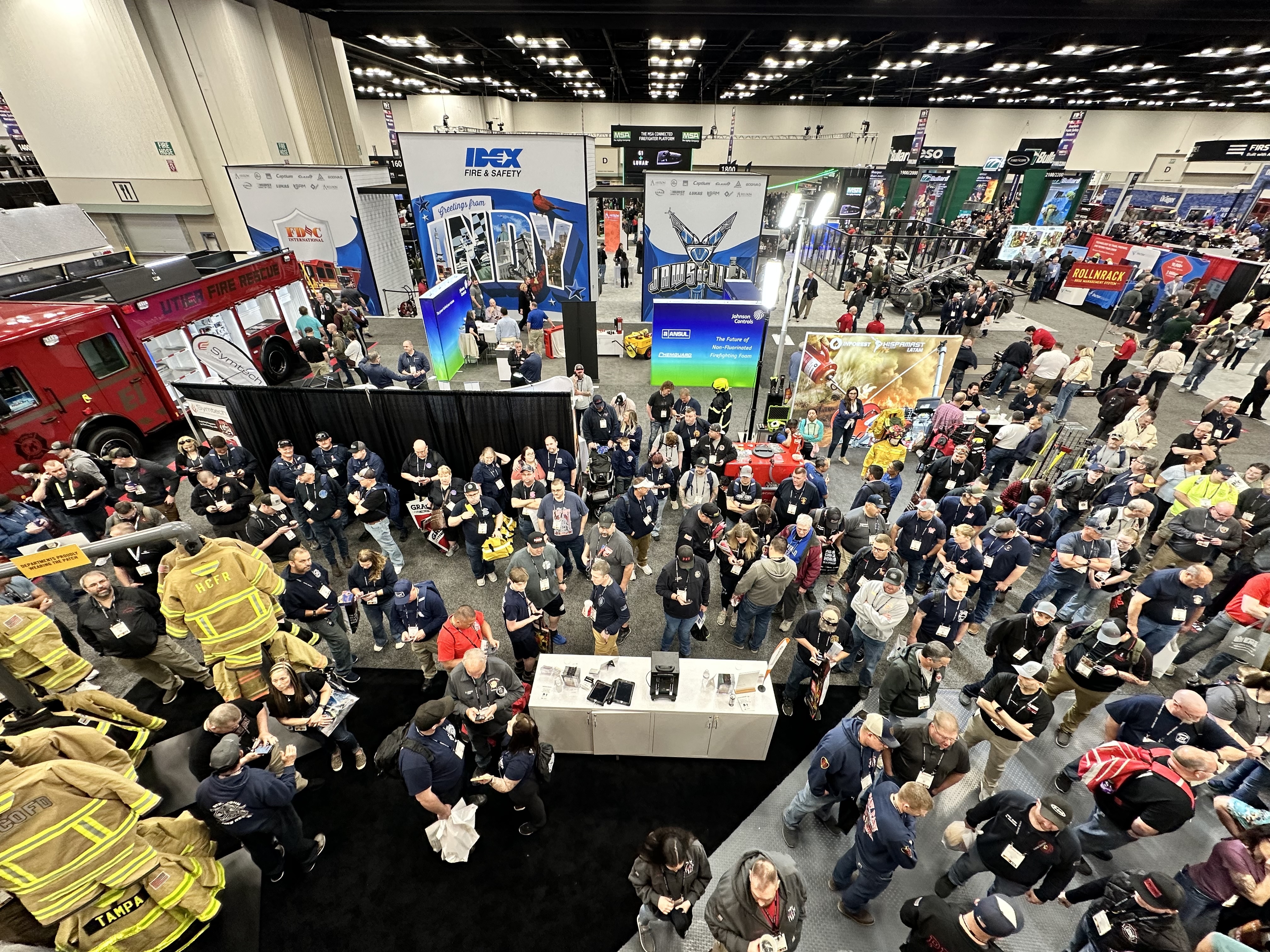 Crowd at Booth