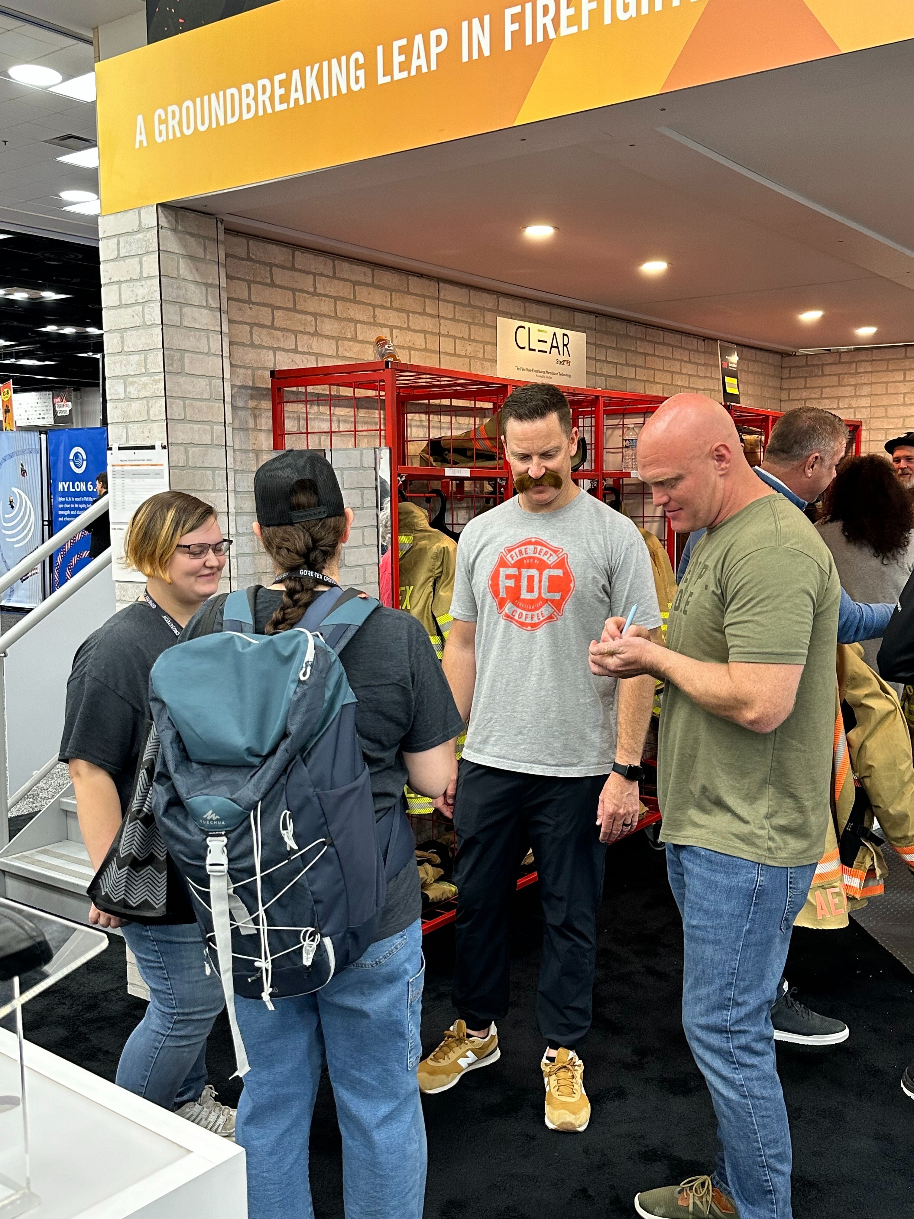 Giveaway at Booth